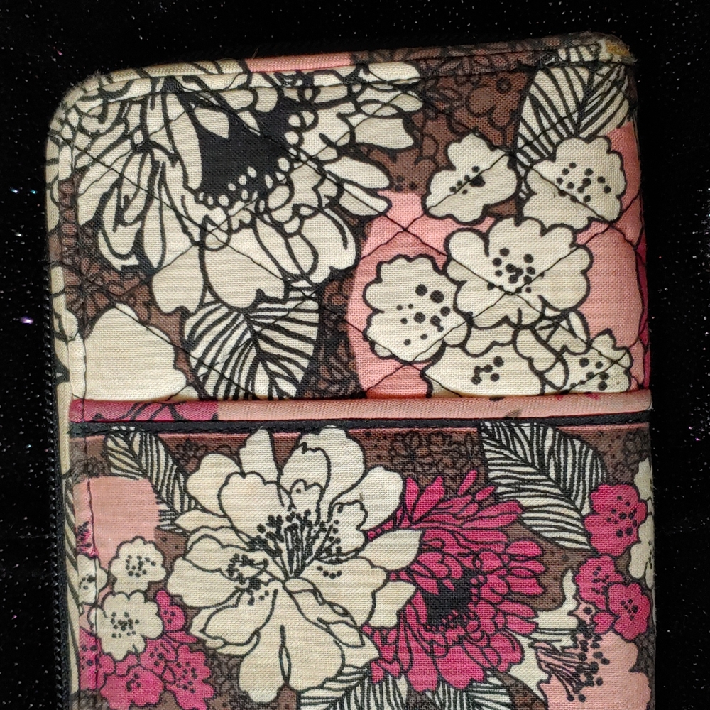 Vera Bradley Mocha Rouge Large Wallet - Picture 7 of 16